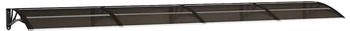 vidaXL Türvordach Schwarz 400x75 cm Polycarbonat (153599)
