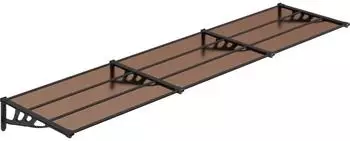vidaXL Türvordach Schwarz Polycarbonat (153702)