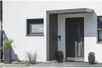 Gutta BS Plus 200 Rechteckvordach mit Seitenteil Links & Briefkasten, Anthrazit (UP10-110)