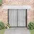 vidaXL Türvordach Polycarbonat Grau 300x75cm (153581)
