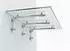 Glaszentrum Hagen Glasvordach Typ-L Klarglas VSG 230x90cm mit Edelstahlhalter