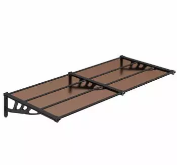 vidaXL T&uuml;rvordach 152,5x90cm Polycarbonat Schwarz (153698)