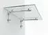 Glaszentrum Hagen Glasvordach Typ L Klarglas VSG mit Edelstahlhalter 200x90cm