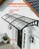 VEVOR Vordach 96,5x297,5cm Polycarbonat Transparent mit Entwässerung (CZPC40X120T-C)