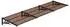 vidaXL Türvordach Polycarbonat 297,5x90cm Schwarz (153701)