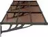 vidaXL Türvordach Polycarbonat 297,5x90cm Schwarz (153701)