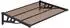 vidaXL Türvordach 122x90cm Polycarbonat, schwarz (153697)