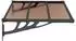 vidaXL Türvordach 122x90cm Polycarbonat, schwarz (153697)