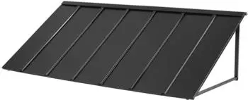 VEVOR Türvordach 203x91cm Pulverbeschichteter Stahl, Schutz vor Regen/Schnee/Sonne (CGW-80INCH)