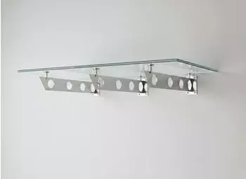Glaszentrum Hagen Glasvordach Klar VSG 230x90cm (GH-230.3-S)