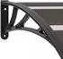 vidaXL Vordach 240x75cm Polycarbonat schwarz (144826)