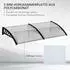 Outsunny Pultvordach Polycarbonat/Aluminium 200x96x27cm, transparent/schwarz (B70-058V02CR)