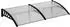 Outsunny Pultvordach Polycarbonat/Aluminium 200x96x27cm, transparent/schwarz (B70-058V02CR)