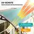 Outsunny Pultvordach Polycarbonat/Aluminium 303x96x27cm, schwarz/braun, UV-Schutz