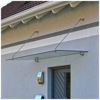 Home Deluxe - Glasvordach Renma - 150 X 90 Cm Glasvordach Vordach Vsg T&uuml;rvordach