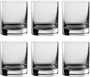 ich-zapfe Whiskygläser "New York Bar" 6er-Set, Kristallglas, 320ml