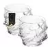 Intirilife Sculptured Old Fashioned Whisky Tumbler Glas, Kristall (IL-100145-2)
