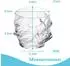 Intirilife Sculptured Old Fashioned Whisky Tumbler Glas, Kristall (IL-100145-2)