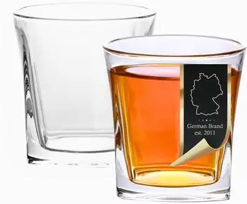 Intirilife Vintage Old Fashioned Whisky Tumbler, Kristallglas, 300ml (IL-100147-2)