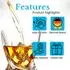 Intirilife Twisted Old Fashioned Whisky-Kristallglas, 260ml (IL-100146-4)