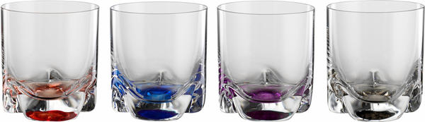 Bohemia Cristal Whiskyglas 280ml mehrfarbig 4-tlg