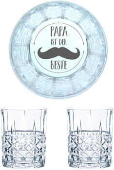 Nachtmann Whiskyglas Gravur Papa Ist Der Beste 345 ml, 2er Set