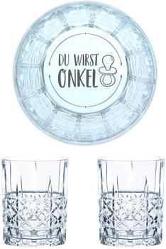 Nachtmann Whiskyglas Gravur Du Wirst Onkel 345 ml, 2er Set