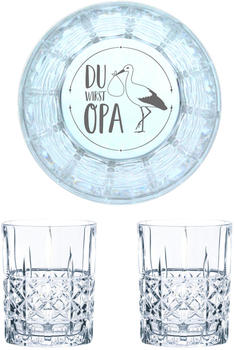Nachtmann Whiskyglas Gravur Du Wirst Opa 345 ml, 2er Set