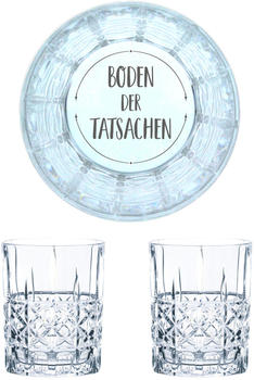 Nachtmann Whiskyglas Gravur Boden der Tatsachen 345 ml, 2er Set