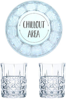 Nachtmann Whiskyglas Gravur Chillout Area 345 ml, 2er Set