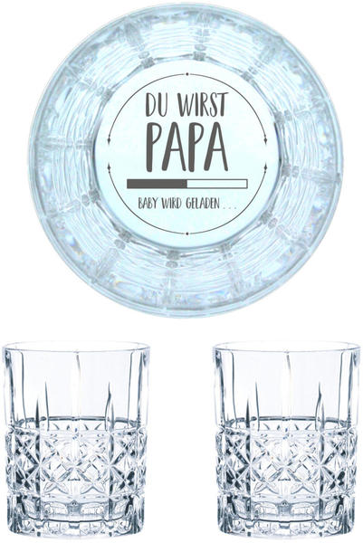 Nachtmann Whiskyglas Gravur Du Wirst Papa 345 ml, 2er Set