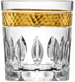 Arnstadt Kristall Whiskyglas Kristallglas Bloom Gold (9 cm)