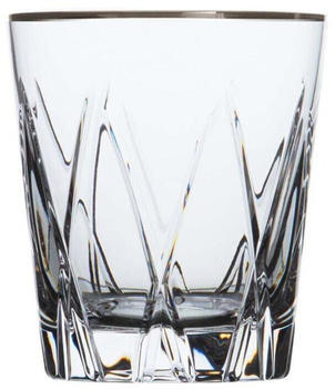 Arnstadt Kristall Premium Whiskyglas London Platin (10 cm) Kristallglas mundgeblasen · handgeschliffen · mit echtem Platinrand