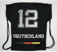 Deutschland Sportbeutel schwarz
