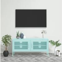 vidaXL TV-Schrank Minzgr&uuml;n 105x35x50 cm Stahl