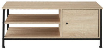TecTake TV-Regal Durban 110x40x45,5 cm Industrial Holz hell Eiche Sonoma (404641)