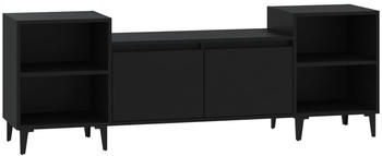 vidaXL TV cabinet black 160x35x55 cm (821193)