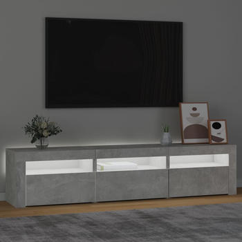 vidaXL Cabinet with LED lights Cement Grey 180x35x40 cm