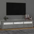 vidaXL Cabinet with LED lights Cement Grey 180x35x40 cm