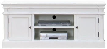 ebuy24 Amaretta Tv Möbel Breite 137 cm Höhe 60 cm antik weiß
