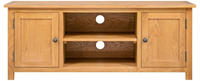 vidaXL TV-Schrank 110x35x44 cm Massivholz Eiche
