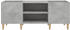 vidaXL Plate cabinet 121x38x48 cm cement grey (831929)