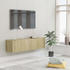 vidaXL Plywood TV wall 120x30x30cm
