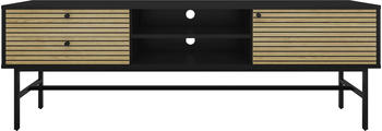 SalesFever TV-Lowboard 150x40x60 cm schwarz-eiche