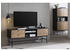 SalesFever TV-Lowboard 150x40x60 cm schwarz-eiche