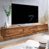 Wohnling Lowboard Hängend Sheesham Massivholz 160x25x35 cm