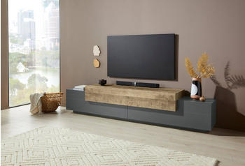 INOSIGN TV-Board Coro, Breite ca. 240 cm, anthrazit matt/Oak K356 | anthrazit matt