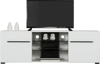 INOSIGN Lowboard Trentino Sideboards Gr. B/H/T: 150 cm x 49,5 cm x 41,5 cm, 2, schwarz (weiß, weiß hochglanze, schwarz) (71407654-0)