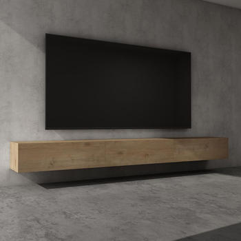 doporro TV Lowboard Holz 300 cm in Kerneiche