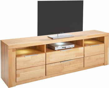 Home Affaire Lowboard Zara, Breite 180 cm, Kernbuche teilmassiv | Kernbuchefarben